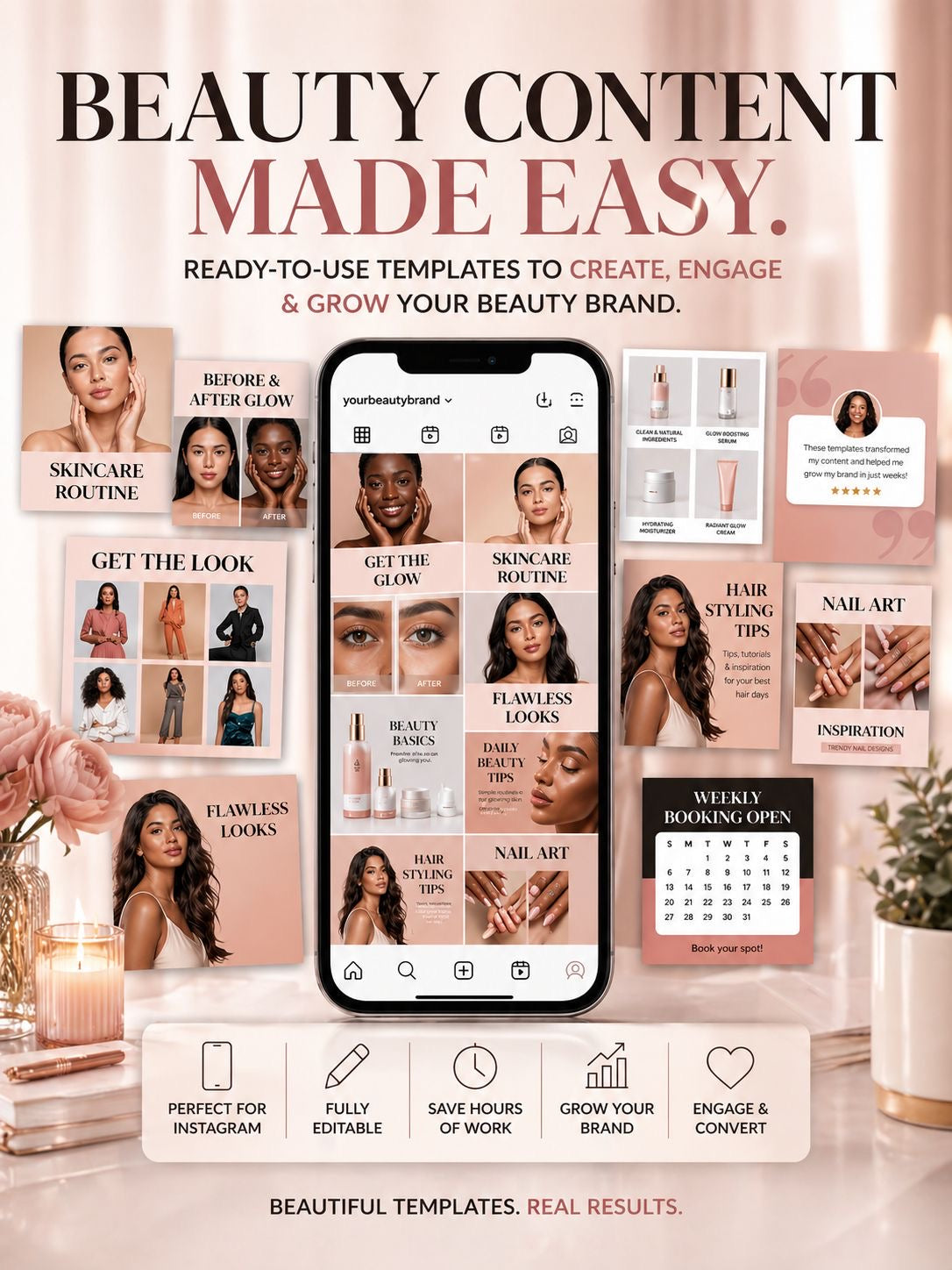 +15 Instagram Templates by Canva: Ready-Made Posts to Attract Customers and Save Time